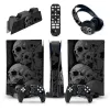 Stickers 5 in 1 Set Skin Sticker For PlayStation5 Disk Edition Console Antislip Stickers For SONY PS 5 Controller Gameing Accessories
