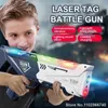 Gun Toys 35cm Infraröd tag Toy Gun For Kids Laser Tag Battle Game Set With Vest Children Electric Toys Weapon Pistol Rifle Outdoor Sportl2404