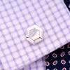 Länkar KFLK Luxury 2020 Gemelos Shirt Manschettknappar för Mens Brand Manschettknappar Manschett Länk Shell Hexagon Högkvalitativ abotoaduras smycken