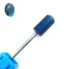 Bitar hytoos blå regnbåge nagelborr bit 3/32 "volfram karbid burrs manikyrbitar borr tillbehör malning skärare nagelkonstverktyg