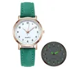 Relógios de luxo para mulheres, luminosa retro relógio retro feminino, luminoso Belt Back Light Quartz Wristwatches Montre Femme 240423