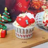 Flores decorativas 1pcs simulação cupcakes de natal decorações de natal layout atmosfera presente de férias criativas de festas de festa ornamentos em casa