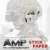 Accessoires FMA Tactical AMP Headset Stickers Set Araproping Skin Decorative Stickers
