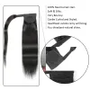 Wigs Straight Ponytail de 16 a 26 polegadas Máquina fez embrulho mágico em torno do clipe em rabo de cavalo Remy Remy Extensão de cabelo humano brasileiro