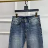 Designerskie spodnie dżinsowe spodnie dla męskiej elastyczność chude dżinsy luksusowe marka mody logo spodne