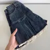 Signe Deeptown Galnello in denim Vintage Sweet Women Mini pizzo retrò Y2K Patchwork Blu Casualmente Shortwear coreano coreano