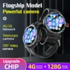 2024 5G Smart Watch Men Upgrade Chip SIM Card 4G+128G Android 9 Telescopic 120° Rotary Camera WIFI GPS 1.43" Screen Smartwatch