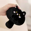 Pluszowe lalki kawaii małe czarne koty pluszowe kreskówki Dollowe 3 kolory Kitty Plushie Torka Bierek Blak klucza