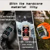 Bekijkt Men's Smart Watch Android iOS Fitness Watch IP67 Waterdichte militaire gezondheidsmonitor AI Voice Bluetooth Call Smart Watch 2023