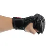 Бокс mma черные свирепые боевые боевые перчатки Halffinger