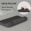 Massager Electric Massage Neck Pillow för att skydda Cervical Spine Traction Hot Compress Sleeping Pillow Ergonomisk design Kudde kudde