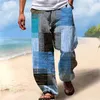 Pantalon pour hommes pantalon d'été pantalon de plage à crampon taille élastique 3d imprimes graphiques imprimés graphiques h Apparel mignon maison 240419