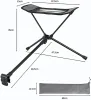 Stolar Portable Folding Driveble Foot Rest Ben Rest Camping Chair Kit för Reclining Swing Moon Beach