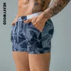 Bajas de baño para hombres de verano de madera pesada de la playa de trajes de baño de la cintura elástica de la cintura pantalones pantalones cortos de traje de traje de traje de secado rápido 240410