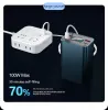 Laddare 30000mAh Power Bank Type C PD 100W Fast Charging PowerBank Extern batteriladdare för smarttelefon Laptop Tablet iPhone Xiaomi