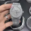The latest men039s hip hop watch in 2023 large diamond bezel top quality electroplated shiny watch CZ diamonds full diamond fac2842629