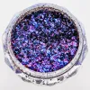 Glitter 12 potten/lot kameleon nagel vlokken onregelmatige uv gel polish nagel pailletten palliette chroom pigment glitter nagel art decoratie aft7