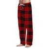 Pantalon masculin Fashion Casual Plaid Loose Sports Pajama Boy 12 9 Maison 6 Jame ouverte
