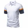 Polos da uomo Polo Shirt Color Match a maniche corte per uomo Business Casual Summer Top Daily Street Wear Tennis