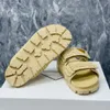 Сплетни платформы Slippers Женские Рафия Комфорт Лето Сандалии Спинка Треугольник Открытые ноги роскошные дизайнер для отдыха Mules Beach Pool