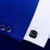 Links SAVOYSHI Classic Black Cufflinks For Mens Shirt Cuff Buttons High Quality Square Brand Cuff Links Gift Jewelry Free Shipping