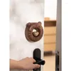 Dekorativa figurer 1 PC Trähänge Creative Housewarming Gift Home Decoration Solid Wood Door Suge Dopamine Wind Chime Doorbell