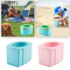 Camisas portáteis Viagem de urinol dobrável portátil WC Seat Baby Potty Training Pot Outdoor Mobile Seat Multifunction Camping Supplies