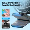 الأجهزة الأخرى Topk Mini Portable Clip on Fan USB سطح المكتب مروحة 3 سرعات هادئة الرياح 720 دوارة شخصية مروحة كهربائية مروحة المنزل وضعت مروحة J240423