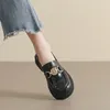 Casual Shoes High Quality British Style Retro Loafers Women 2024 Spring/Summer Platform Black Luxury Designer Mary Jane