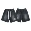 Short masculin Hellstar Studios Ins Trendy Summer Loisking Sports Mens and Womens Women Washed Shorts et Capris
