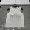Rhinestone Letter Knitted Vest Designer Shirts For Women Croptop Summer Tanks Top Slim Sleeveless Shirt