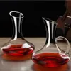 1500 ml Big Decanter Handmade Crystal Red Wine Brandy Champagne Glasses Jug Pourer Aerator för Family Bar 240419