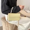 Borse a tracolla Luxury perline in pelle PU PUNGAGE 2024 Summer's Designer Box Box Small Squarebag