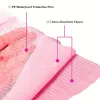 Remover 125Pcs Foldable Nail Polish Disposable Hand Cushion Nail Table Mat Tablecloth Manicure Paper Nails Art Cleaning Pad Mat Napkin