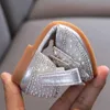 Slipper Summer Girls Flat Princess Sandals Sequins Fashion Bow Righestone Baby Shoes Kids Shoes Party Party Party Sandals E618L2404