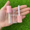 Bottles 10/30/50/100pcs 10ml Empty Round Lip Gloss Tube With Wand Applicator Refillable Cosmetic Container Tool Lip Balm Bottles