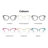 Lentions anti-bleu bloquant les verres carrés pour femmes cadre mode tr90 Radiation Protection Eyeglass transparent Eyewear 2076