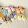 Panty 2023 Baby sokken schoenen baby kleur matching schattige kinderen jongens schoenen zachtjes opgelicht kinderbodem socks schoenen peuter meisjes eerste wandelaars