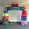 wholesale 3 m 10ft High Advertising Inflatables Arch With Strip and Blower For 2023 Christmas Stage Event Decoration