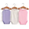 One-Pieces Baby Cotton Sans manchettes de manches vêtements pour 01236m pour les filles nouveau-né pour enfants