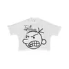 Y2K Streetwear Men Women Clothing Cartoon Kid Grafische afdruk Korte mouw Haruku Hip Hop Trendy Nieuw oversized T -shirt