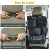 Bags Tactical Seat Back Organizer Storage Hanger Bag with 5 Molle Pouch Vehicle Molle Panel Organizer Universal fits for All Vehicel