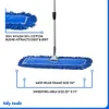 Commercial Dust Mop Floor Sweeper 24 in. for Hardwood FloorsReusableDust Head Extendable Handle Industr 240418