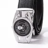 Pants New 2023 Golf Belt Automatic Buckle Leather Belt Men's and Women's Belt Alloy Automatic Buckle Belt