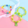 Beaded Makersland Cute Heart Star Beads Armband For Children Princess Hand smycken Charms Tillbehörarmband för flickor 2022 NY 240423