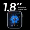 Armbandsur Ainuevo P45 Bluetooth Call Smart Watch 1,8 HD Display 120+ Sportlägen Hjärtfrekvens Vattentät IP67 Smartur för män Kvinnor 240423