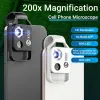 Filters MS002CBK Microscope 200X Magnification Lens With CPL Mobile LED Pocket Macro Lens Magnifier For Smart Phone