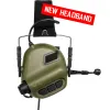 Hörlurar Opsmen Earmor Tactical Headset M32 MOD4 Aktiv skytte Overear Helmet Mount Headset med gratis hjälmskenadapter