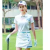 Camisas pgm golfe tshirts femininos esportes lazer de verão de manga curta e elasticidade de ladra e respirável rápido respirável sxl