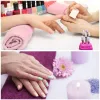 Bits 7 stks keramische nagelboorbits ingesteld voor nagelsgel Poolse cuticle manicure frezen snijder voor manicure kits gereedschap met houder